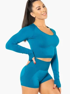 Women Ryderwear Eectra eae ong eeve Crop Top