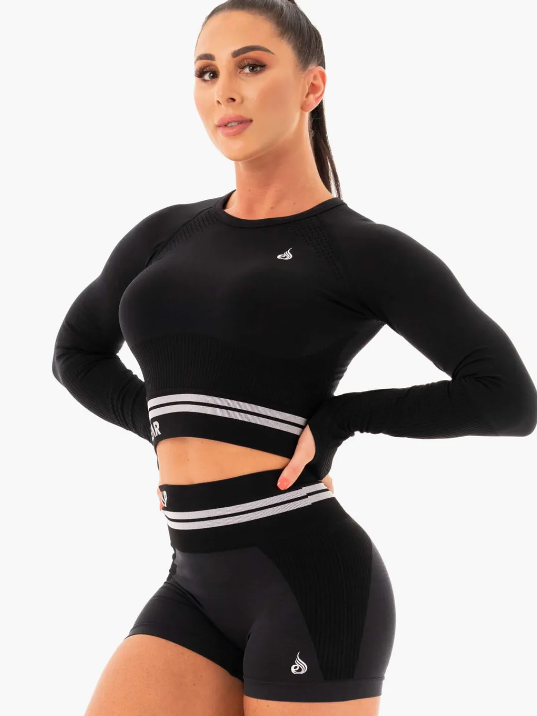 Women Ryderwear Freetye eae ong eeve Crop