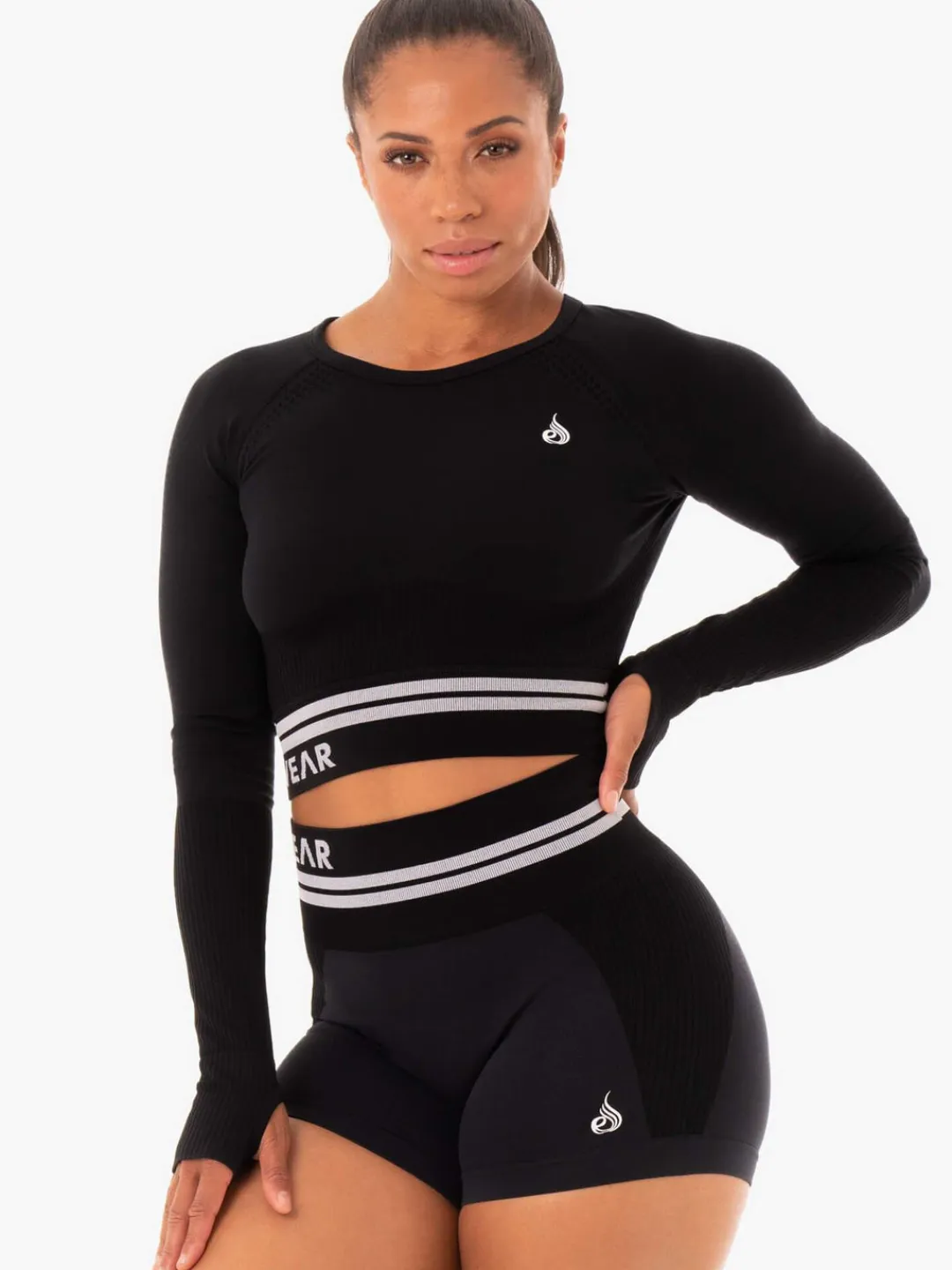 Women Ryderwear Freetye eae ong eeve Crop