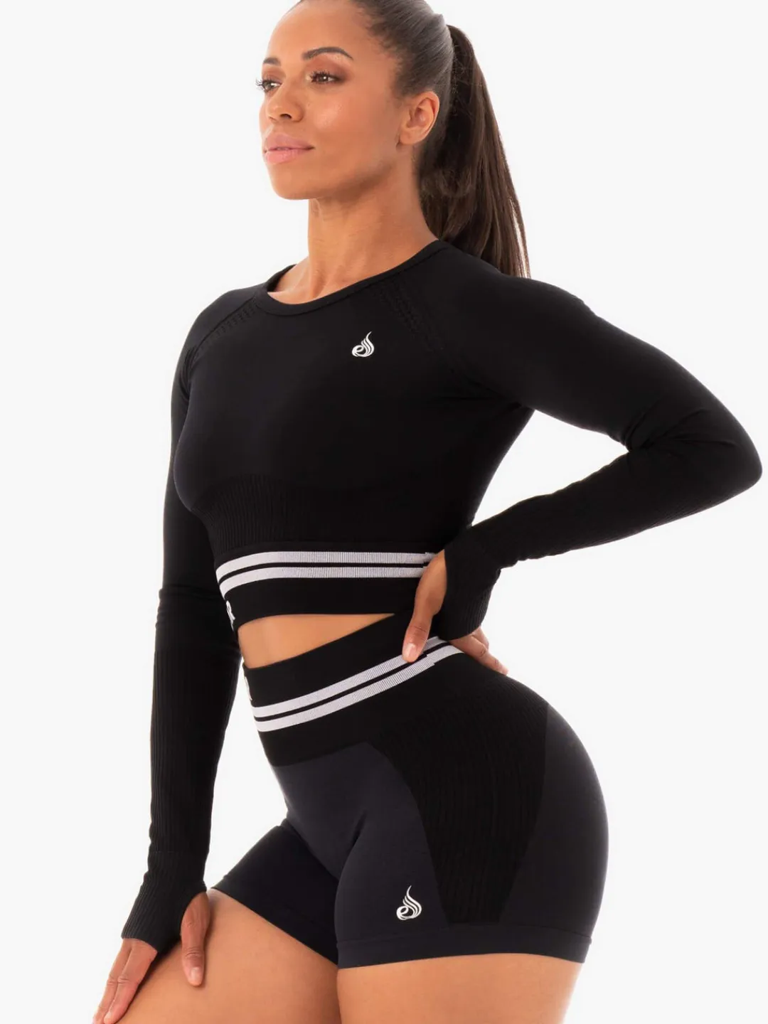 Women Ryderwear Freetye eae ong eeve Crop