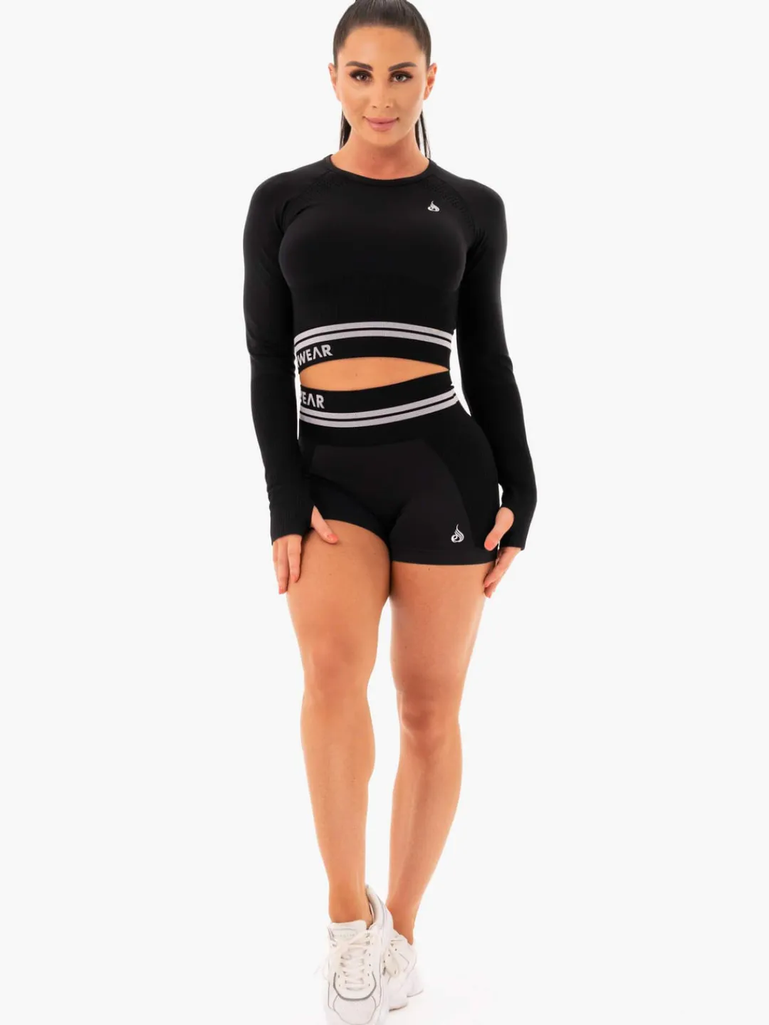 Women Ryderwear Freetye eae ong eeve Crop