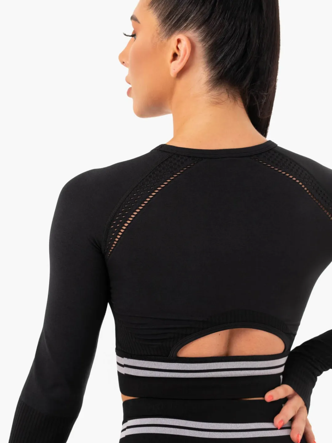 Women Ryderwear Freetye eae ong eeve Crop