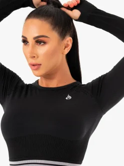 Women Ryderwear Freetye eae ong eeve Crop