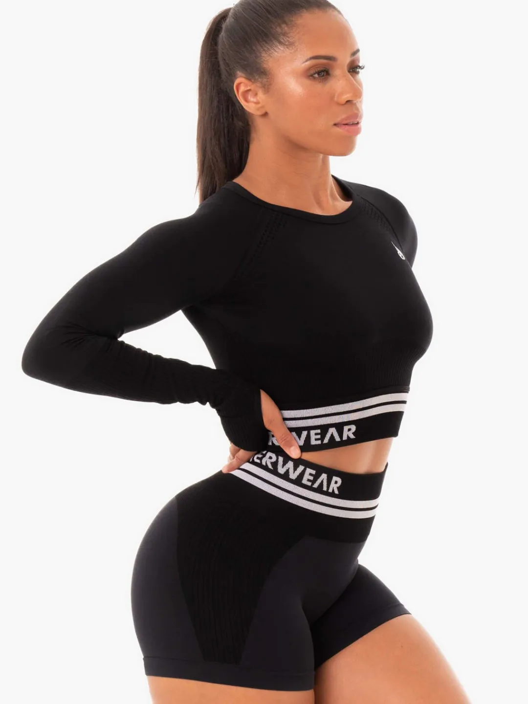 Women Ryderwear Freetye eae ong eeve Crop