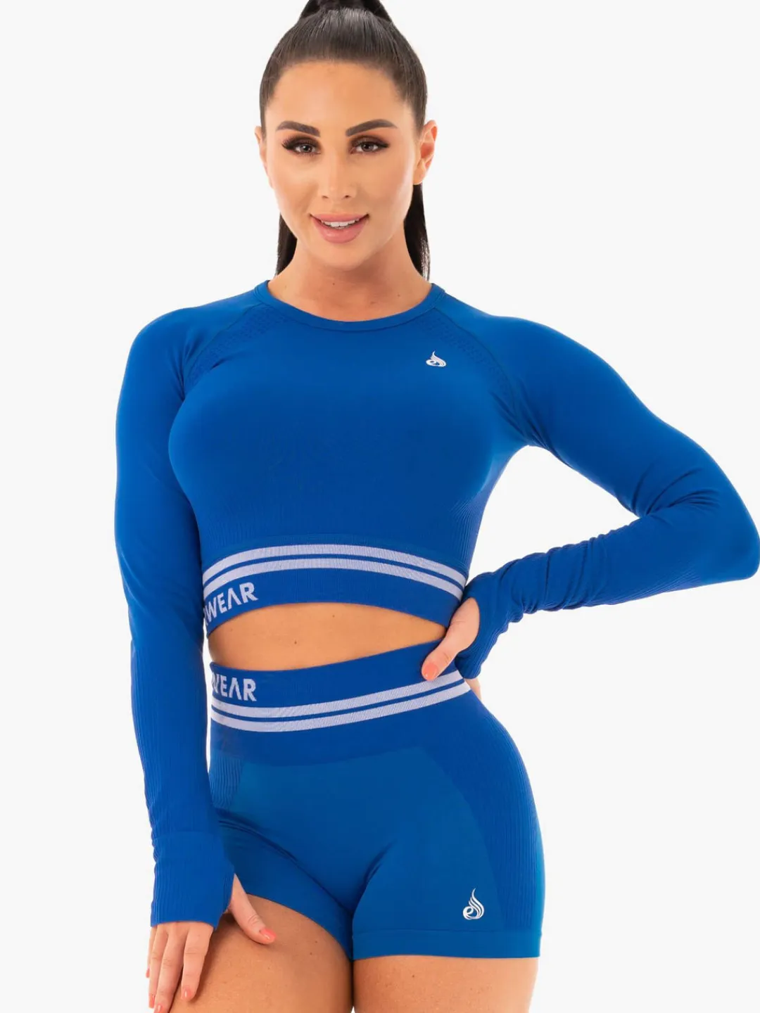 Women Ryderwear Freetye eae ong eeve Crop