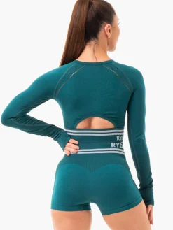 Women Ryderwear Freetye eae ong eeve Crop