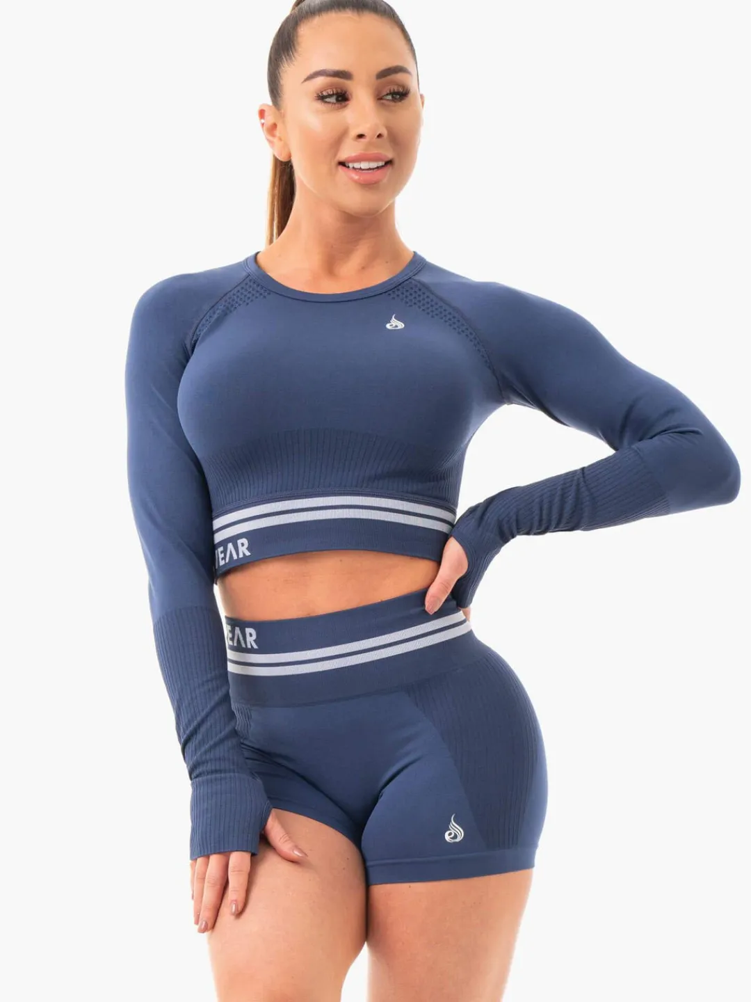 Women Ryderwear Freetye eae ong eeve Crop
