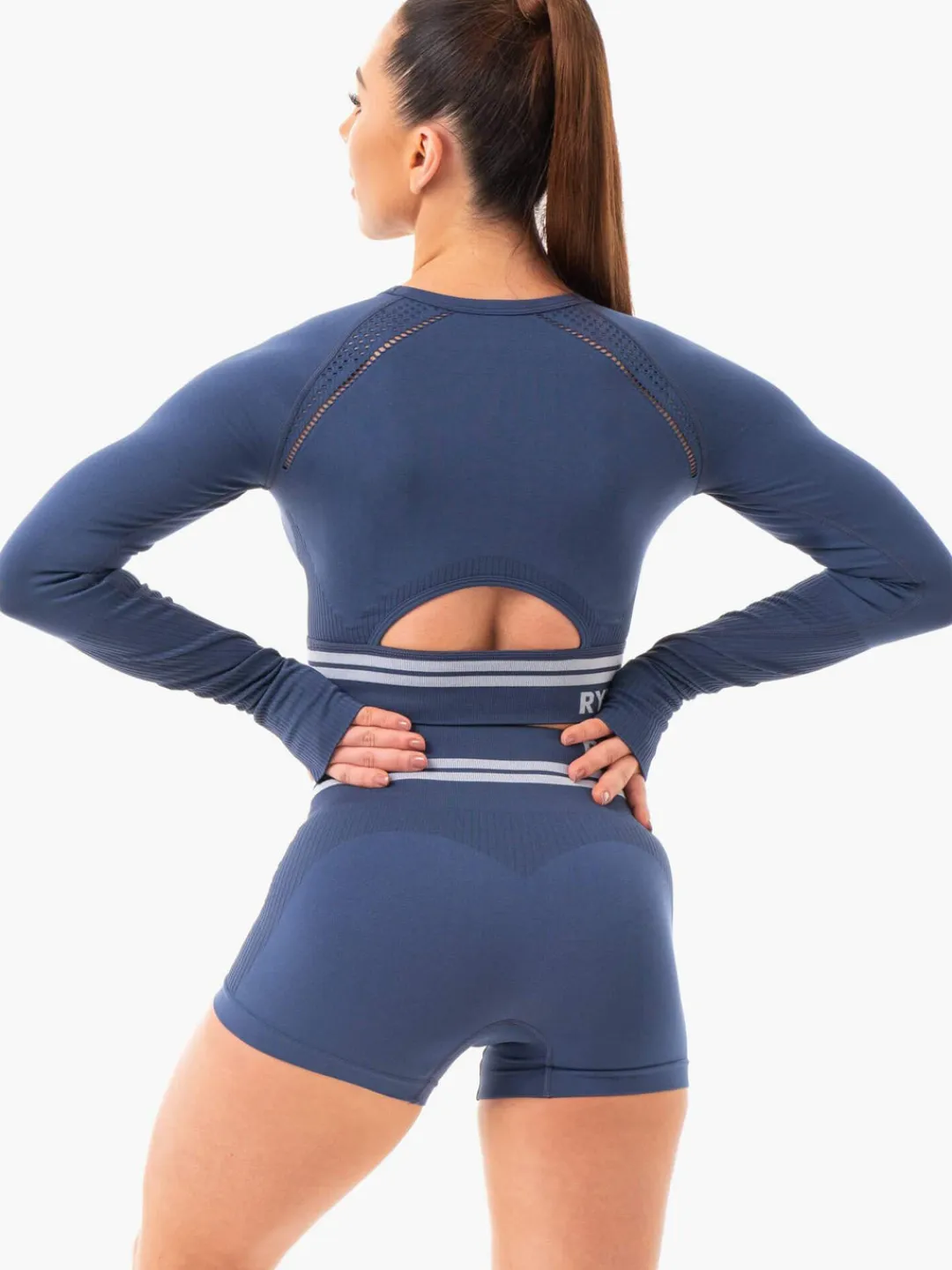 Women Ryderwear Freetye eae ong eeve Crop