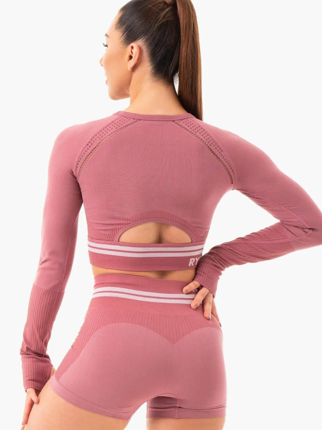 Women Ryderwear Freetye eae ong eeve Crop