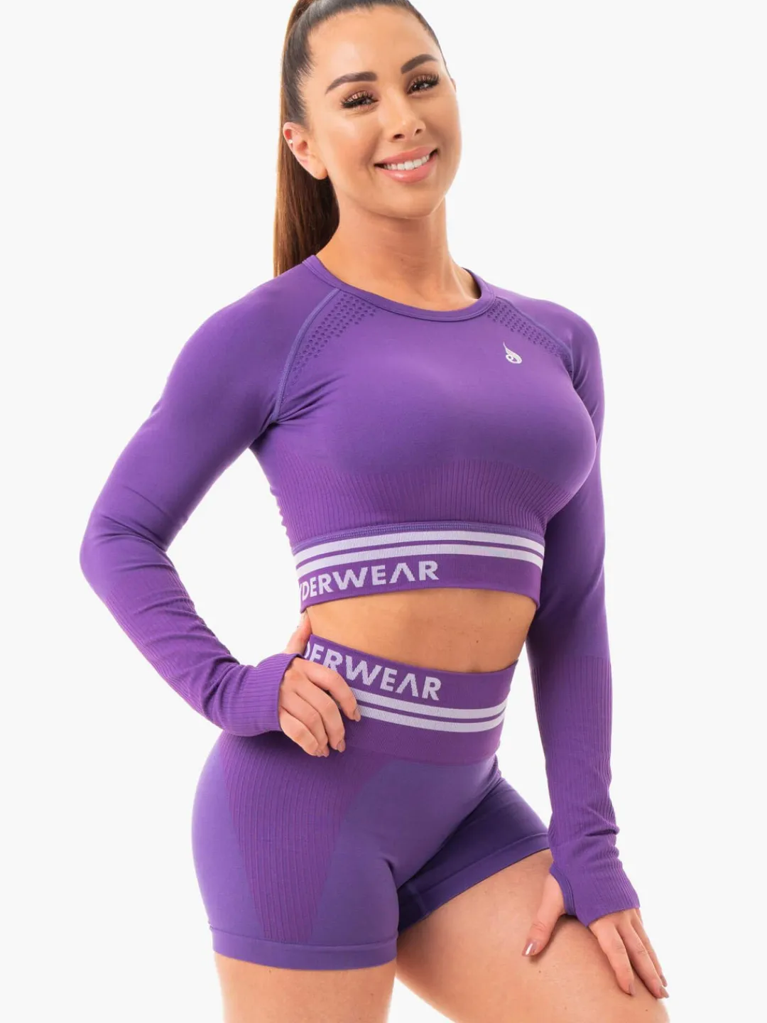 Women Ryderwear Freetye eae ong eeve Crop