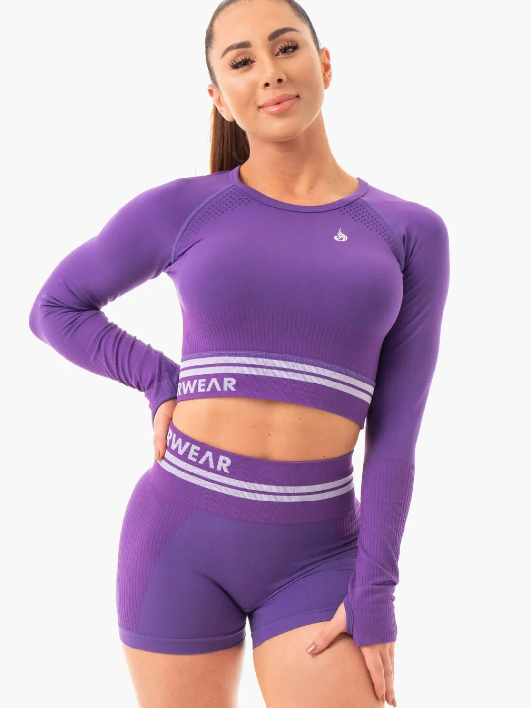 Women Ryderwear Freetye eae ong eeve Crop