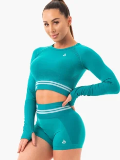 Women Ryderwear Freetye eae ong eeve Crop