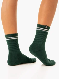 Women Ryderwear Stripe Crew Socks