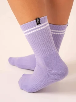 Women Ryderwear Stripe Crew Socks