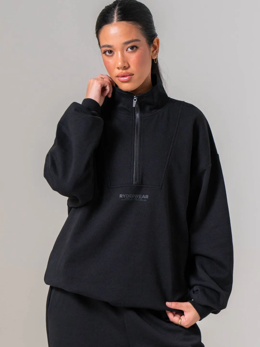 Women Ryderwear Uniex Feece Haf Zip